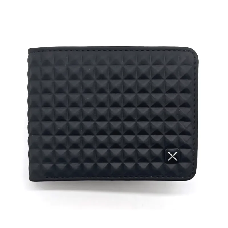 Le crepe sulla superficie dei portafogli bifold da uomo in PU Pyramidal Projection sono un risultato naturale dell'invecchiamento o di una manutenzione impropria?