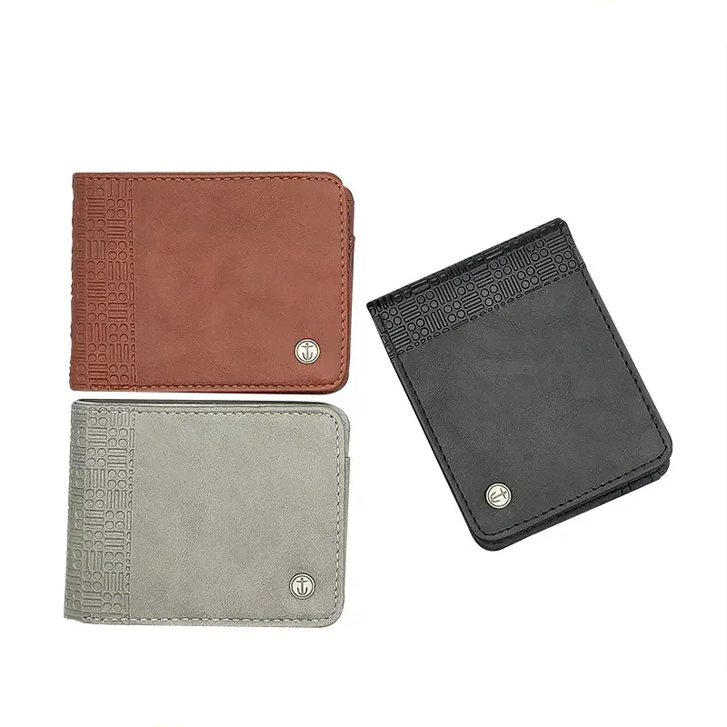 Portafoglio bifold con finestra identificativa da uomo