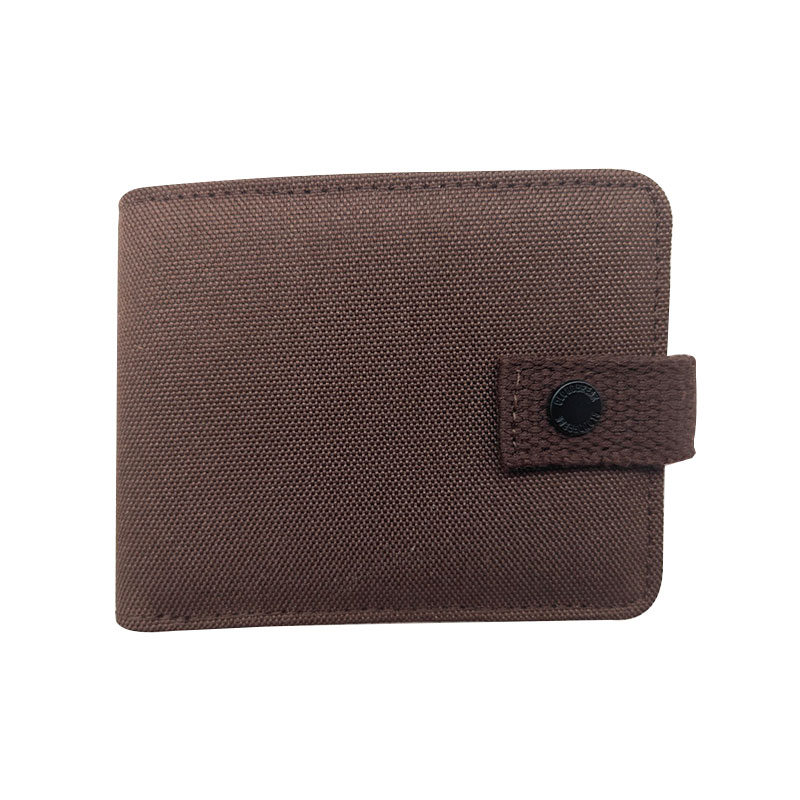 Portafoglio bifold da uomo con chiusura a striscia