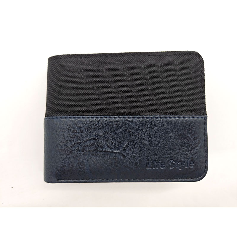 Portafogli bifold da uomo in PU classico stile casual