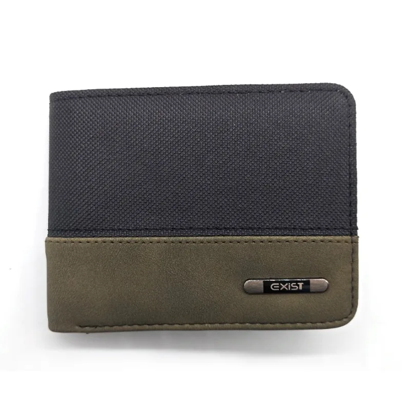 Portacniche bifold PU con touch morbido miscelato in poliestere per uomini