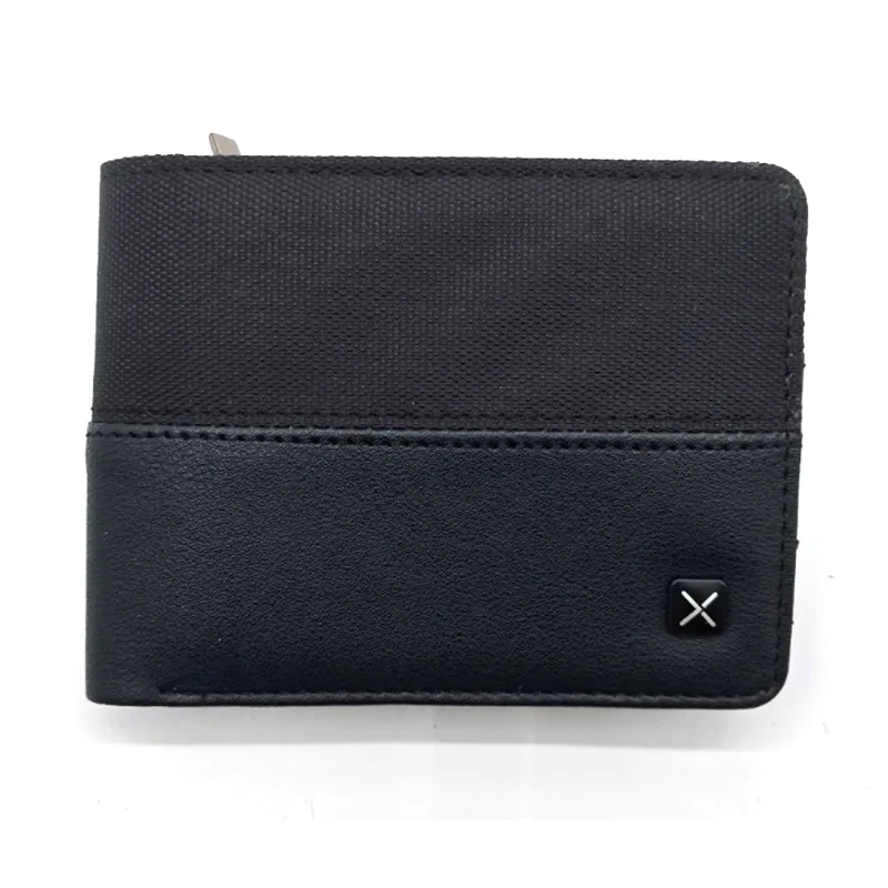 Design semplice Portatori bifold PU con tasca con cerniera e slot multi